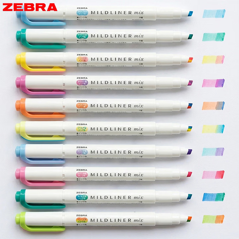 Zebra Pen Mildliner - Zebra WKS23 Mildliner Highlighter Pen Campuran