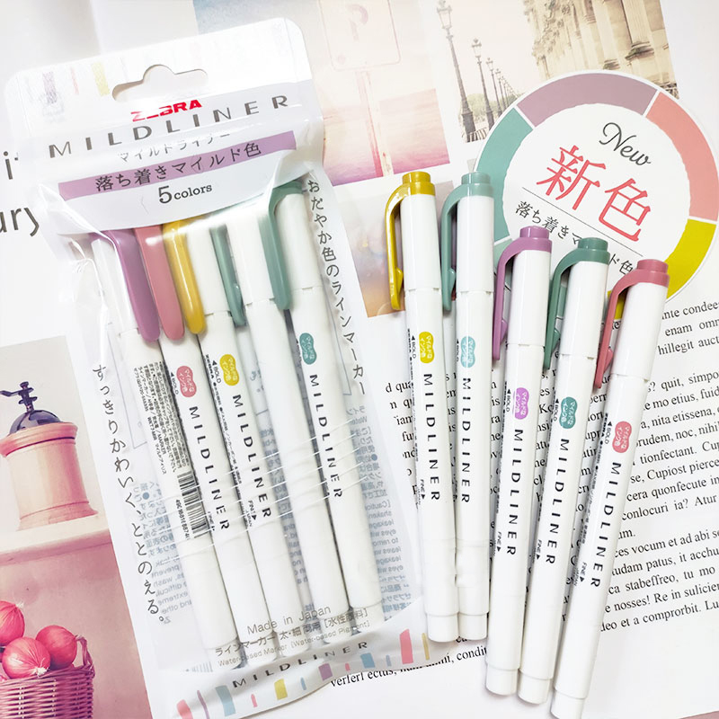 Zebra Pen Mildliner - Spidol Stabilo Mildliner Zebra Baru, Pena