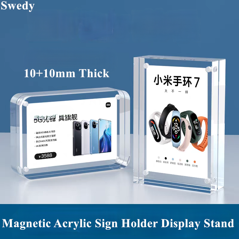 Photo Acrylic Block - 5 Buah 90X55Mm Tempat Tanda Akrilik