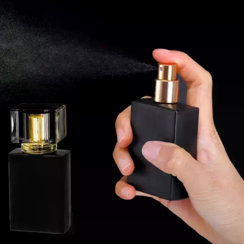 Water Bottle Blank - Botol Parfum Hitam Cerah 30/50ml Botol