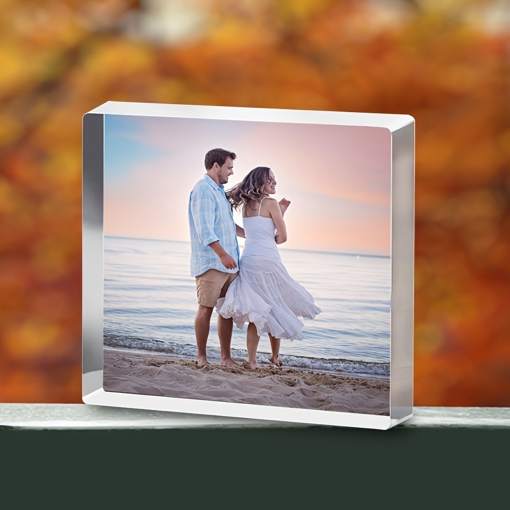 Photo Acrylic Block - Blok Foto Akrilik 3D Pemandangan Matahari
