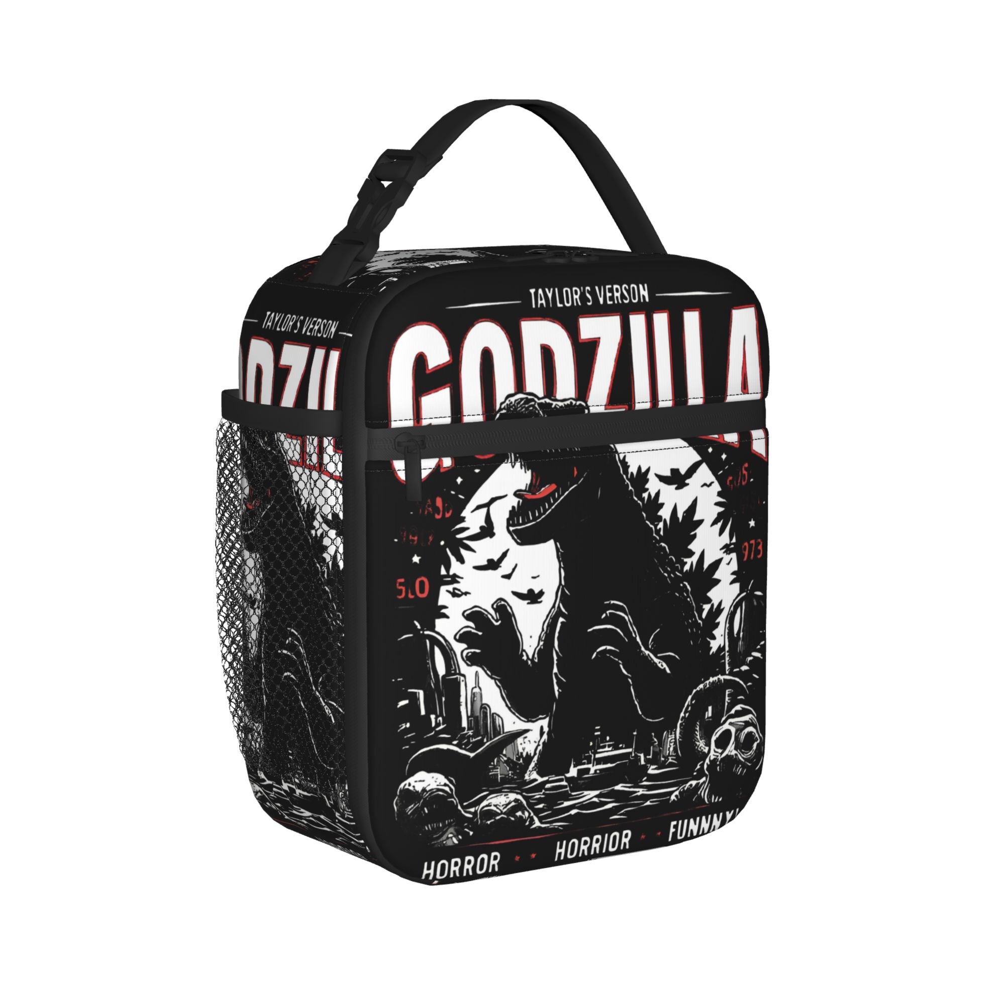 Tote Bag Sublimation - Tas Makan Siang Terisolasi Anime Godzillaed,