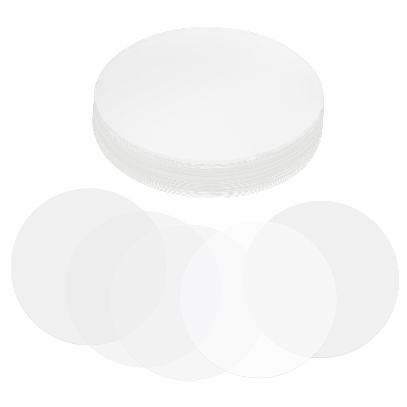 Button Badge Blank - Film Badge 44/48/54/61/65/70mm 100/200 Pcs Transparan