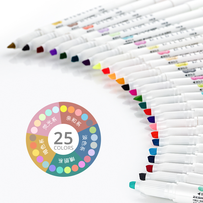 Zebra Pen Mildliner - Zebra Mildliner Liner Ganda Headed Pena