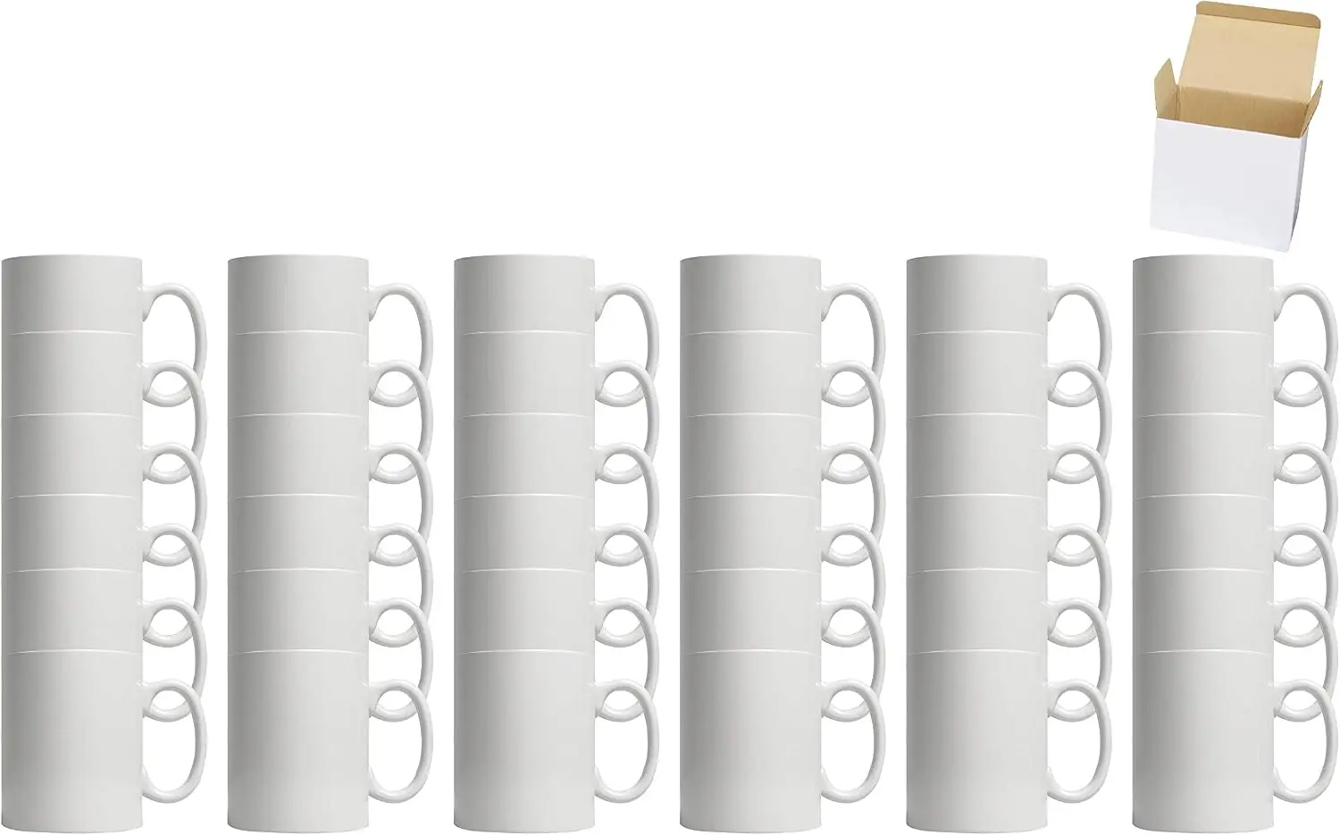 Sublimation Mug White - Mug Kopi Keramik Putih 11oz untuk