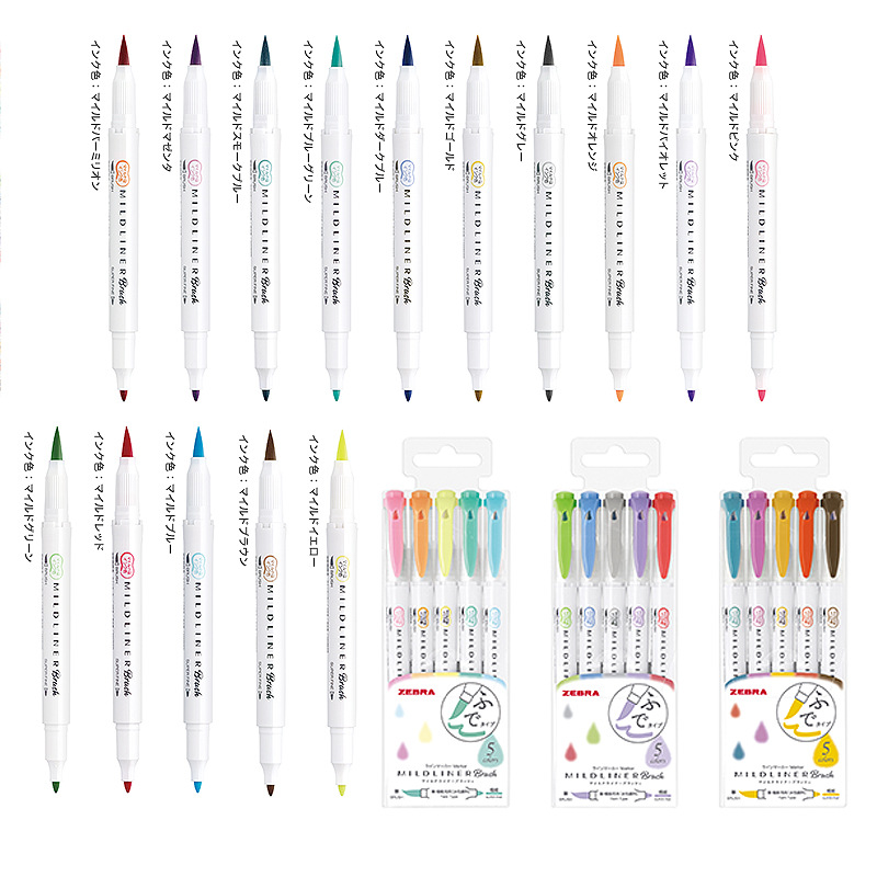 25 warna ZEBRA Mildliner penan - Zebra Pen Mildliner ulasan dan harga