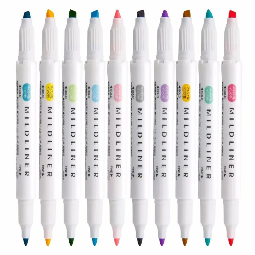 Set Highlander 35 warna ZEBRA  - Zebra Pen Mildliner ulasan dan harga