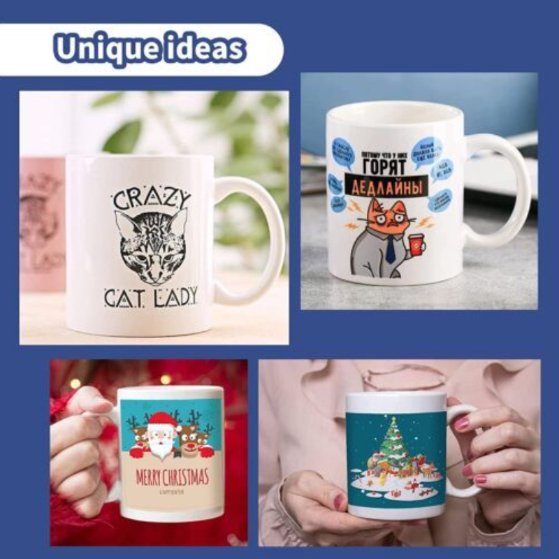 HTVRONT Mug Sublimasi Keramik  - Sublimation Mug White ulasan dan harga