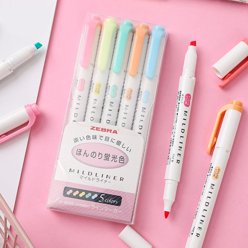 ZEBRA Mildliner Highlighter WK - Zebra Pen Mildliner ulasan dan harga