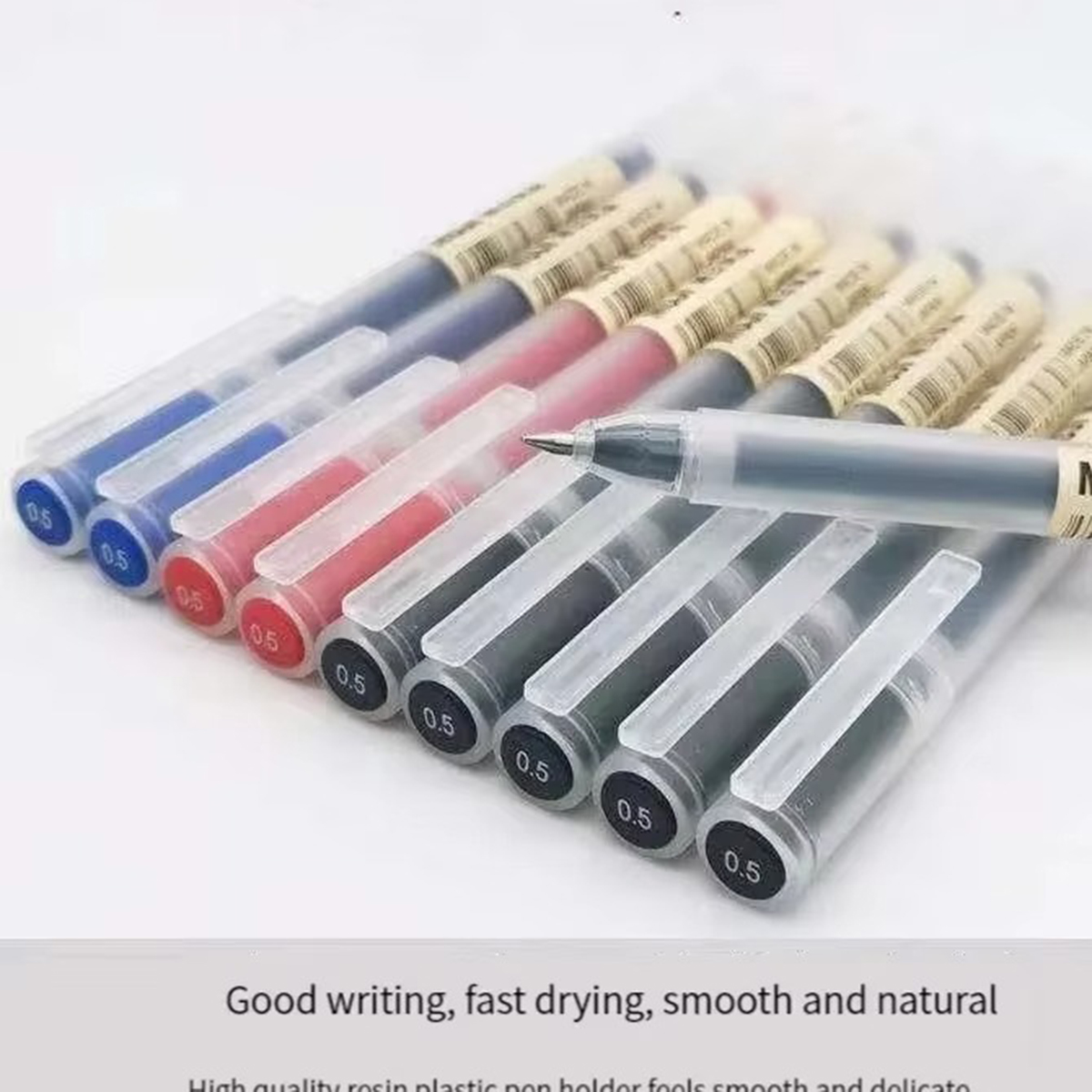 3-6 buah pena Gel Kawaii hitam - Muji Stationery Gel Pen ulasan dan harga