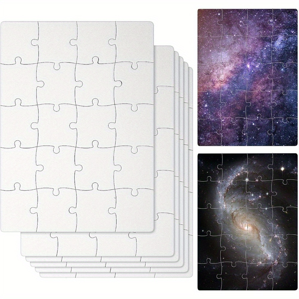 6 buah teka-teki kosong sublim - Puzzle Blank White ulasan dan harga