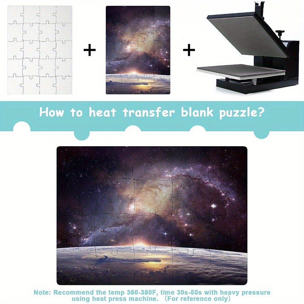 6 buah teka-teki kosong sublim - Puzzle Blank White ulasan dan harga