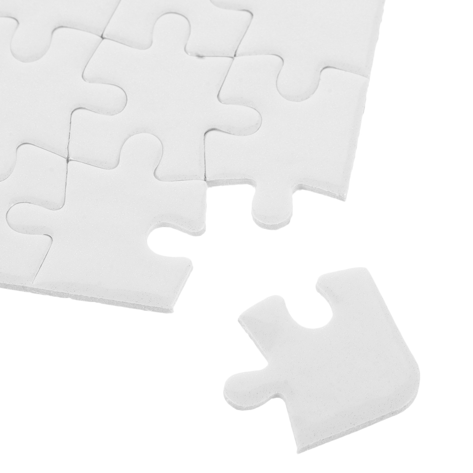 4 Lembar Potongan Puzzle Koson - Puzzle Blank White ulasan dan harga