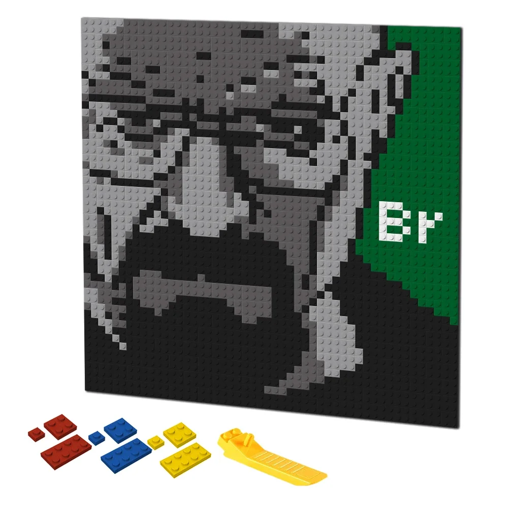 Blok Bangunan Seni Piksel Retr - Puzzle Blank White ulasan dan harga