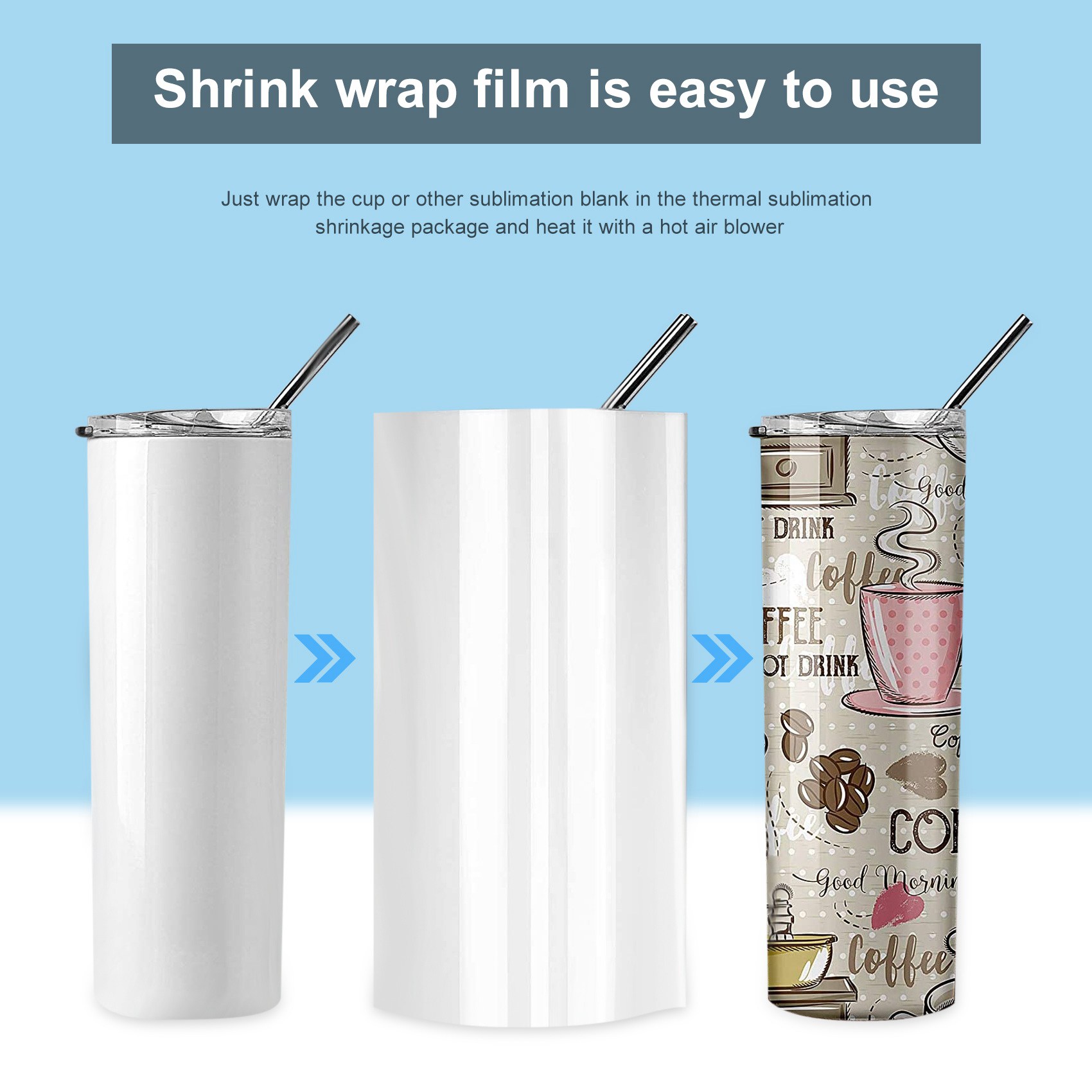-FTGT 30 Buah Film Pembungkus  - Sublimation Mug White ulasan dan harga