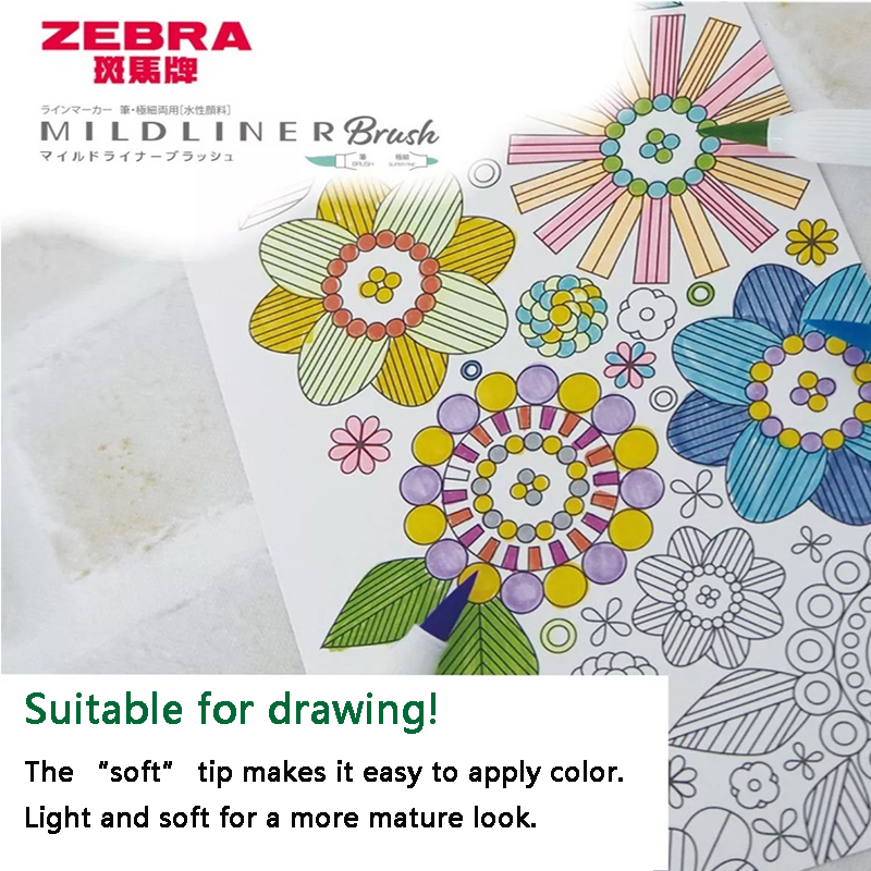 Pena tanda kuas Mildliner WFT8 - Zebra Pen Mildliner ulasan dan harga