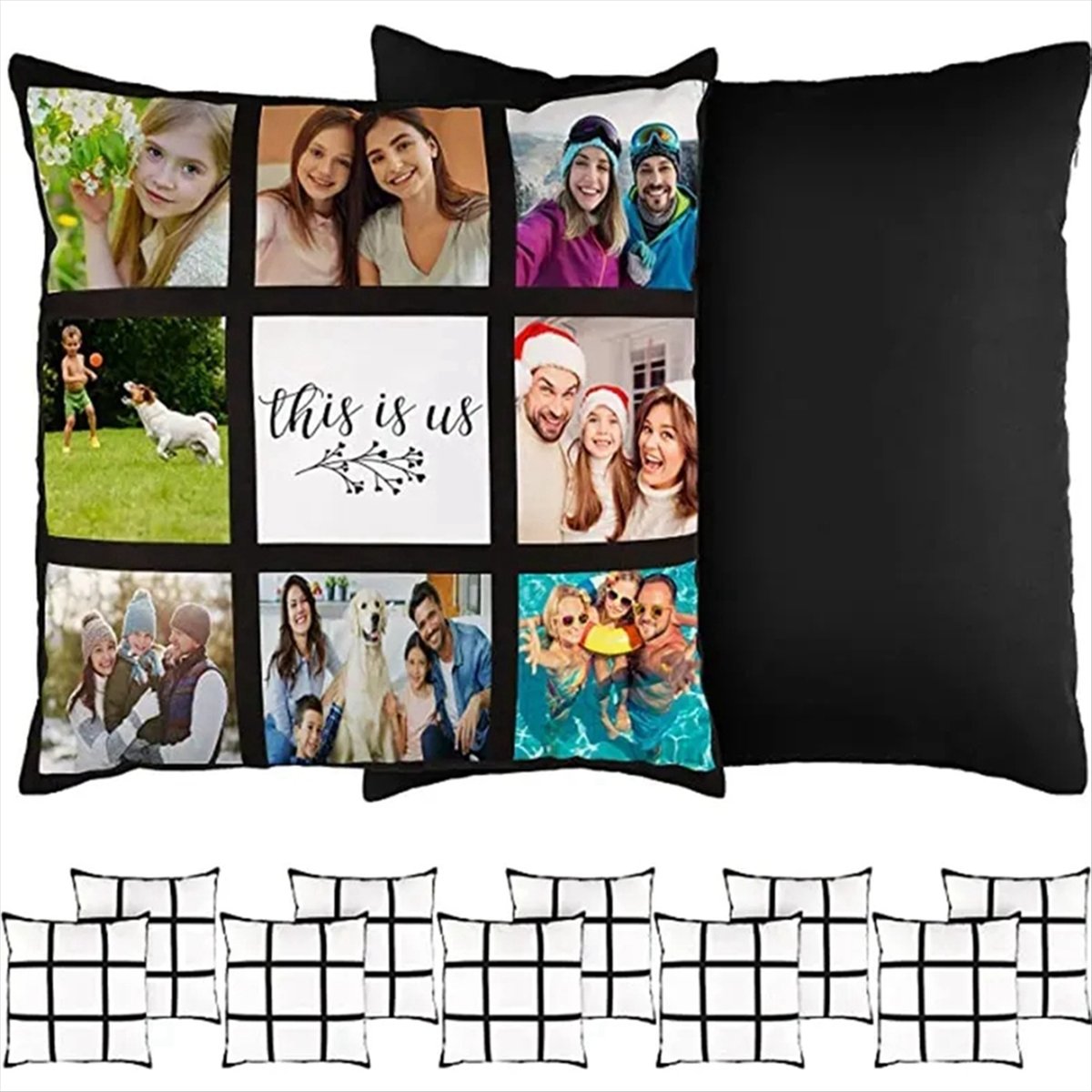 A75K 6Pcs Sarung Bantal Polos  - Pillow Cover Sublimation ulasan dan harga