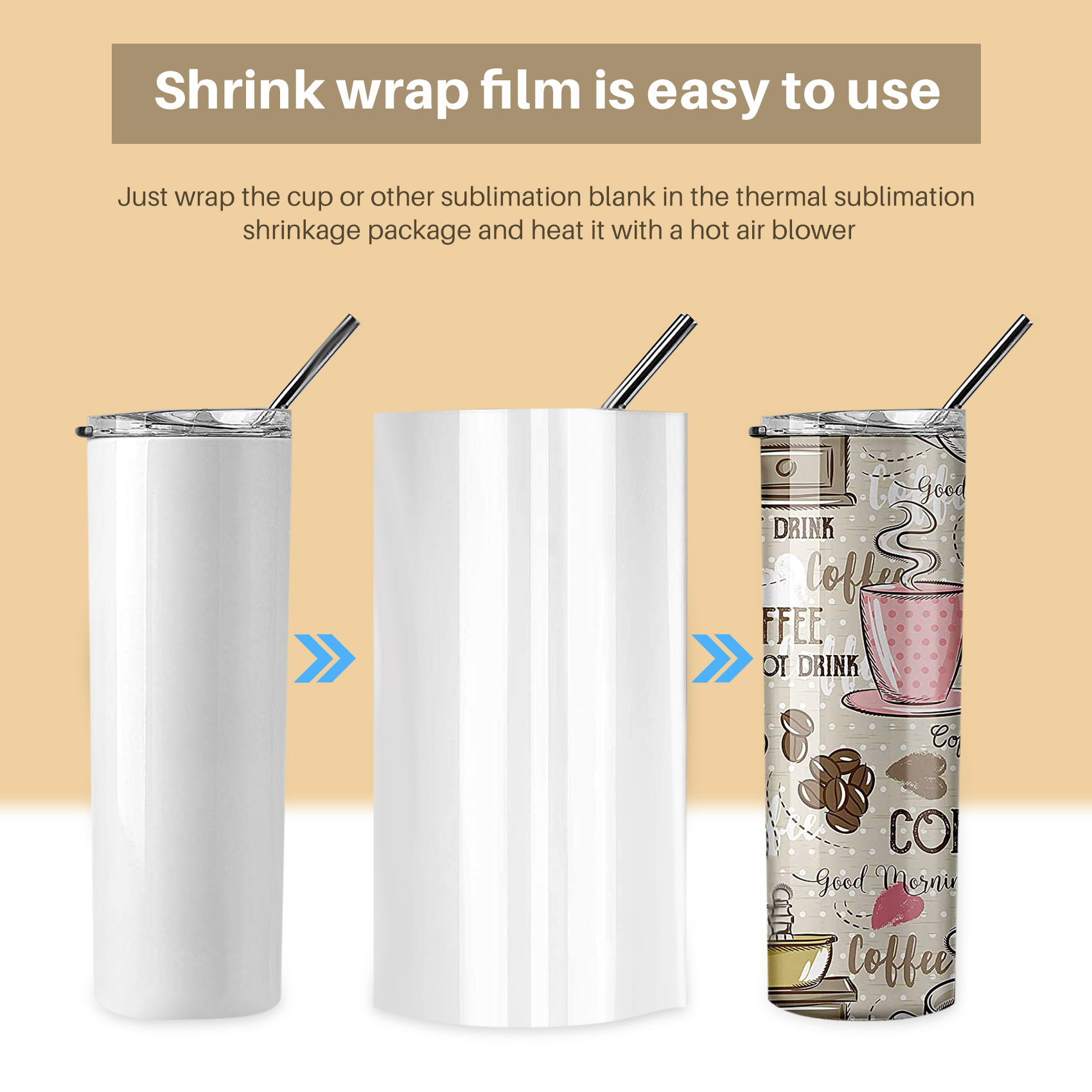 ABWP-8X12 Inci Lengan Pembungk - Sublimation Mug White ulasan dan harga