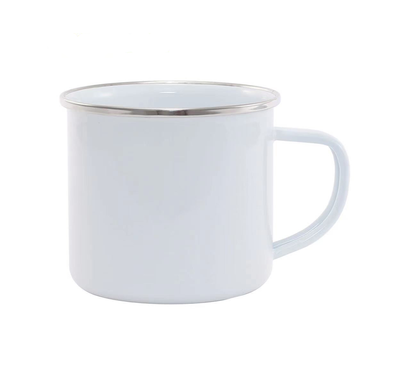 Mug Enamel Stainless Steel Kos - Sublimation Mug White ulasan dan harga