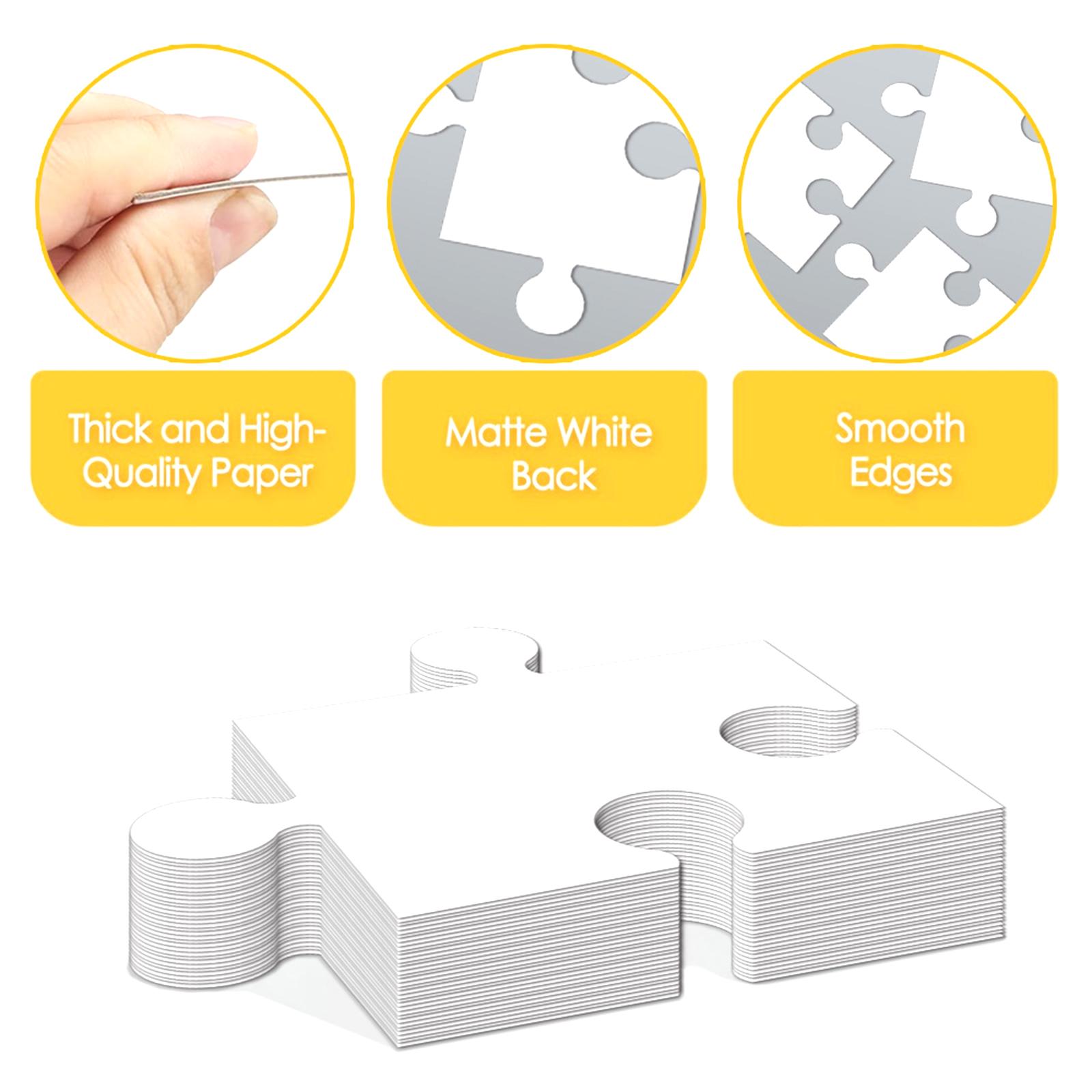 Aksesori Puzzle Jigsaw Kosong  - Puzzle Blank White ulasan dan harga