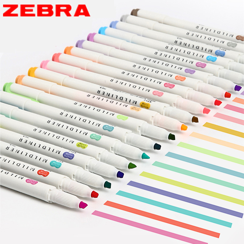 Pena tulisan tangan Zebra Set  - Zebra Pen Mildliner ulasan dan harga