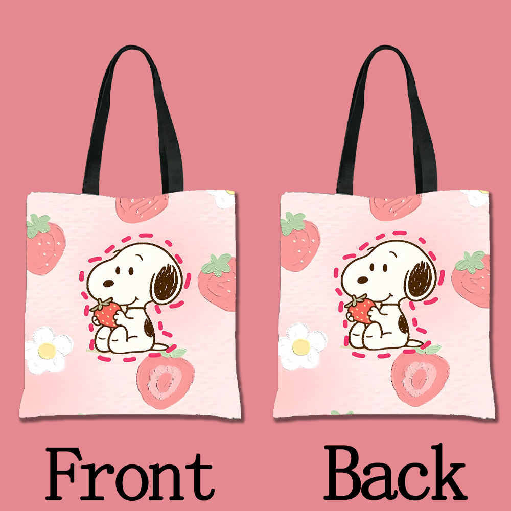 Tas Kanvas Sublimasi Snoopys T - Tote Bag Sublimation ulasan dan harga