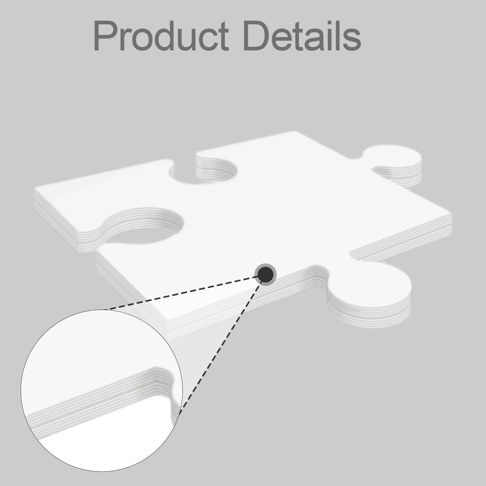 24Pcs Puzzle Jigsaw Kosong dar - Puzzle Blank White ulasan dan harga