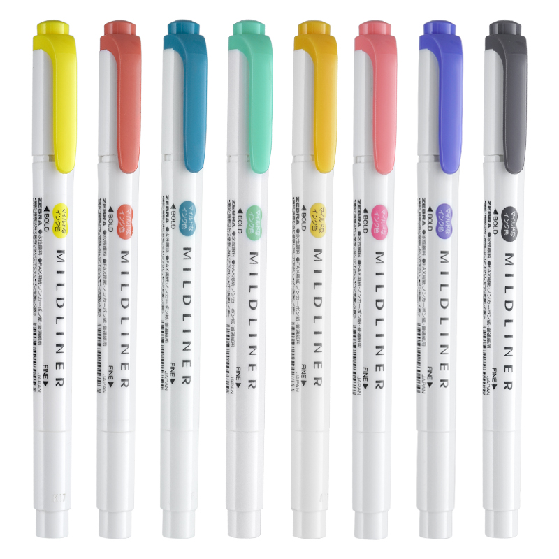Zebra Mildliner Liner Ganda He - Zebra Pen Mildliner ulasan dan harga