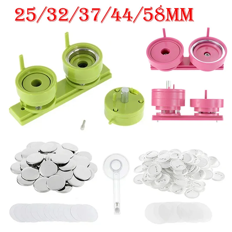 Set 100 25/32/37/44/58mm lenca - Button Badge Blank ulasan dan harga